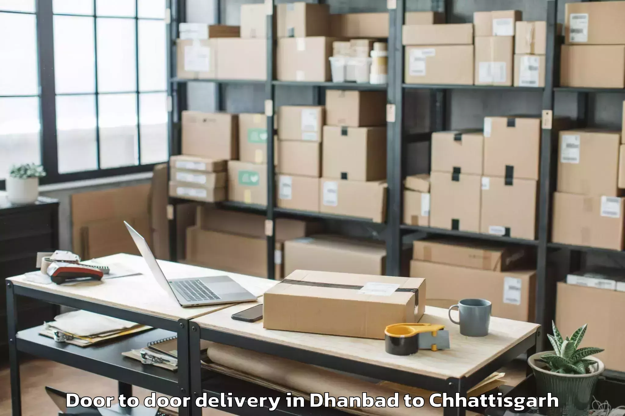 Book Dhanbad to Gariyaband Door To Door Delivery